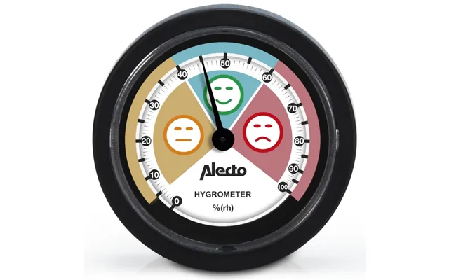 Alecto Analogt Hygrometer Sort