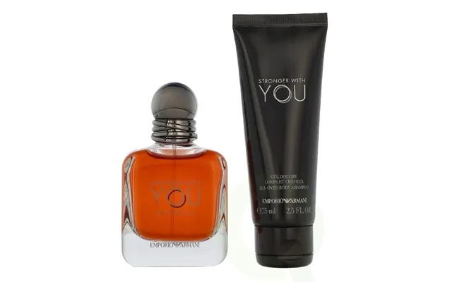 Armani Stronger With You Men Intense Giftset 125 Ml Edp Spray 50ml Shower Gel 75ml