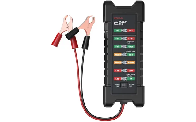 Batteritester Til Køretøjer Med Led-display - 12v 10ma
