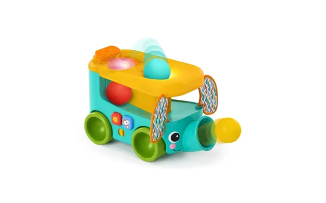 Bright Starts Pop & Roll Safari Bus Legetøj Med Bolde - Bs-16827