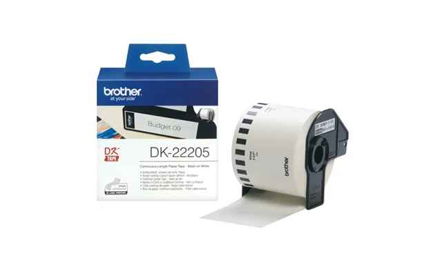 Brother Dk-22205 Etikett-tejp Svart På Vitt