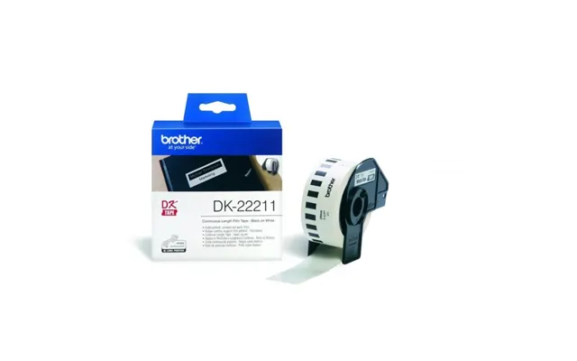 Brother Tape Dk22211 29mm Svart På Vit