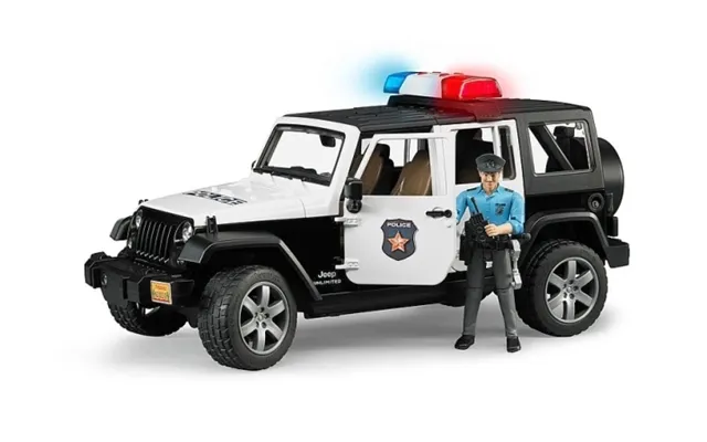 Bruder Jeep Wrangler Unlimited Rubicon Politibil Med Politimand 02526