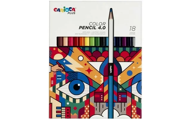 Carioca Plus - Farveblyanter 4 Mm, 18 Stk 809306
