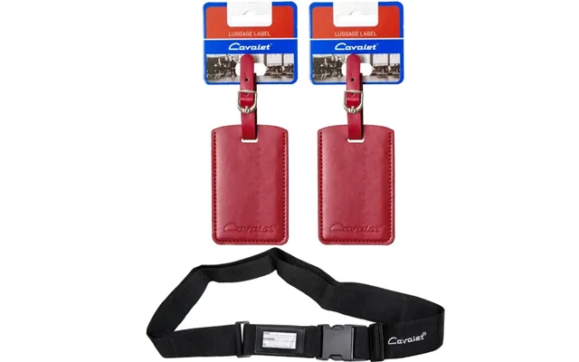 Cavalet Resekit 10 Bagagerem - 2st Bagagetag Röd