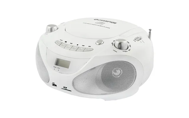 Champion Boombox Cd Radio Mp3 Usb White