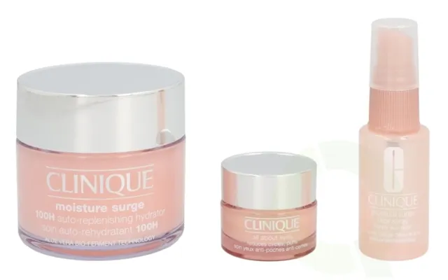 Clinique Moisture Surge Set 170 Ml Moisture Surge 100h 125ml All About Eyes 15ml Moisture Surge Face Spray 30ml