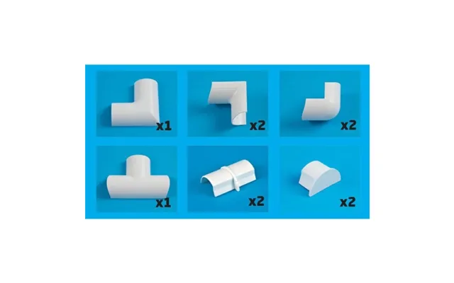 D-line Adapter Kit 20x10mm Hvid