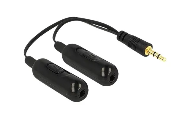Delock Adapt. Cable Audio Splitter Jack Ma 3.5 Mm 2xstereo Fe 3