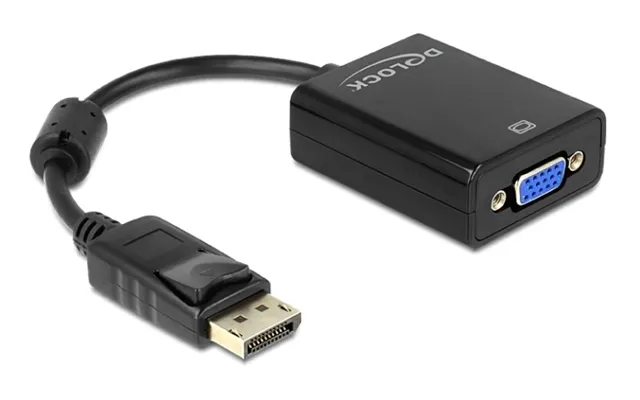 Delock Adapter Displayport 1.2 Male Vga Female Black