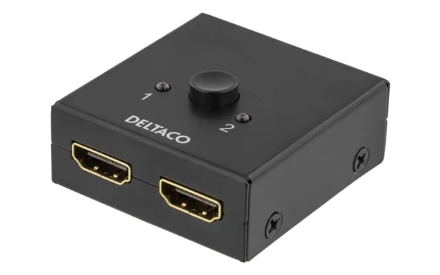 Deltaco Manuel Dobbelrettet Hdmi-switch,2 Indgange Til 1 Udgang - Eller