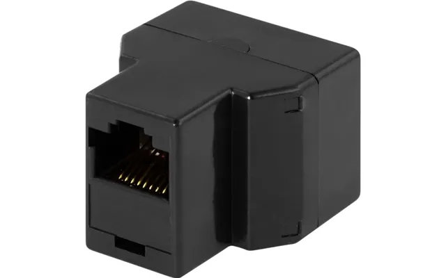 Deltaco Trevejskobling 8p 8c Rj45 - Sort
