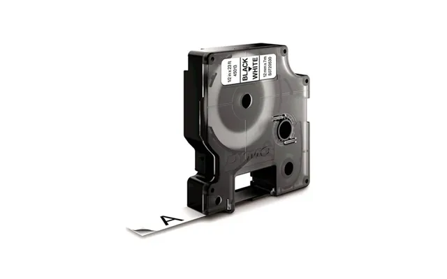 Dymo Farvetape S0720530 45013 12mm Sort På Hvid