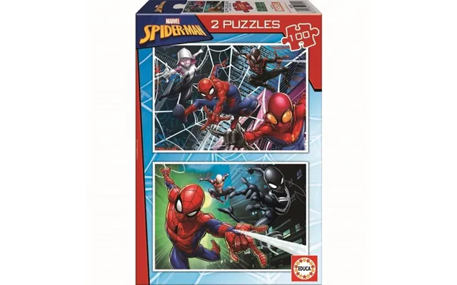 Educa 2x100 Brikker - Spider-man Puslespil 80-18101