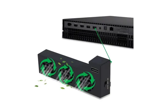Ekstern Køleventilator Til Xbox One X - Sort