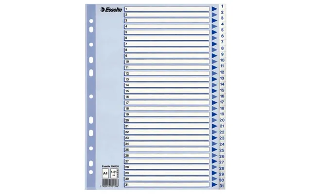 Esselte Register Non-stop A4 1-31 Hvid