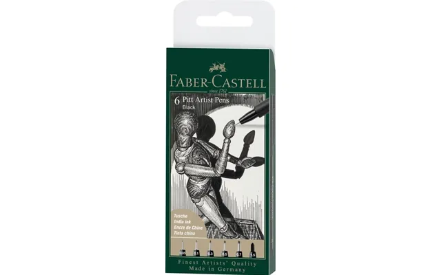 Faber-castell Faber Castell - 6 Pitt Artist Pen, Pensel