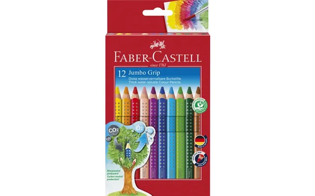 Faber-castell Farveblyant Jumbo Grip 12 Stk 110912