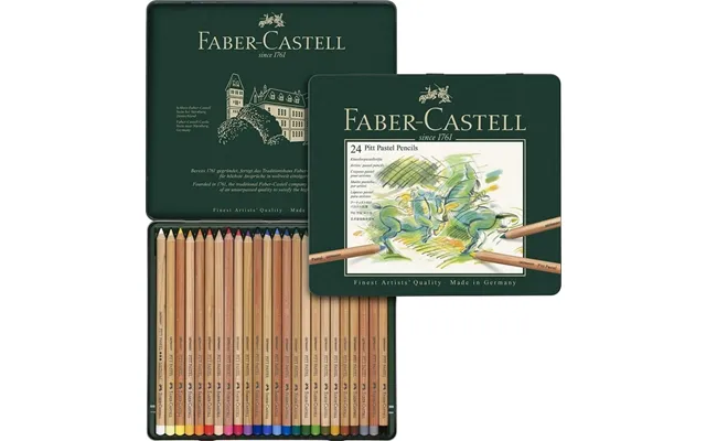Faber-castell Farveblyant Pitt Pastel Dåse Med 24 Stk 112124