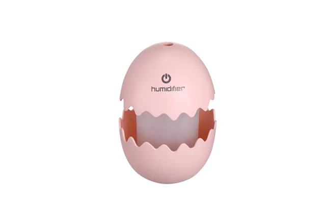 Funny Egg Luftfugter Med Farverig Belysning - Rosa