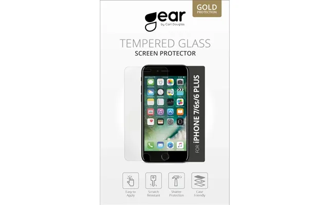 Gear Skærmbeskyttelse Hærdet Glas 2.5d Gold Case Friendly - Iphone 6 6s 7 8 Plus