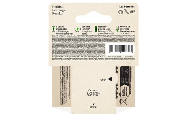 Gp Batteri Recyko Nimh Aaa Hr03 950mah 4-pak