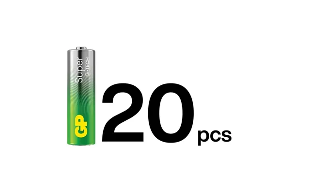 Gp Batteri Super Alkaline Aa Lr6 20-pak