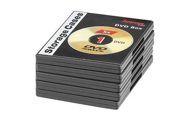 Hama Dvd-box Standard Sort 5-pak