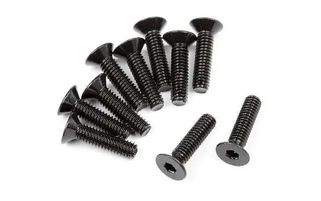 Hpi Flat Head Screw M2.5x10mm Hex Socket 10pcs