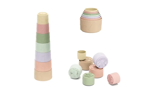 Kinder And Kids Soft Rubber Stacking Cups 32 Cm Silicone - K30008