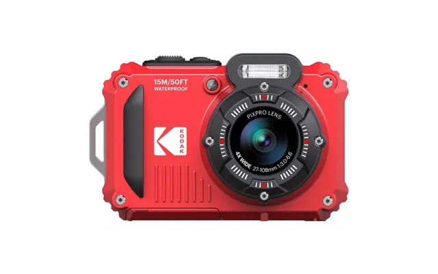 Kodak Digitalt Kamera Pixpro Wpz2 5x Wp 16mp Wifi Rød