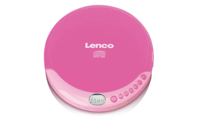 Lenco Bærbar Cd-afspiller Med Opladningsfunktion Pink