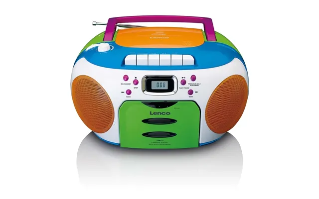 Lenco Bærbar Radio Med Cd Og Kassette Kids Multi Colour