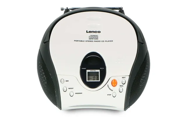 Lenco Bærbar Stereo Fm-radio Med Cd Hvid