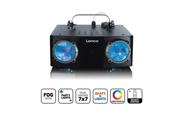 Lenco Dual Matrix Party Led-lys Og Tågemaskine