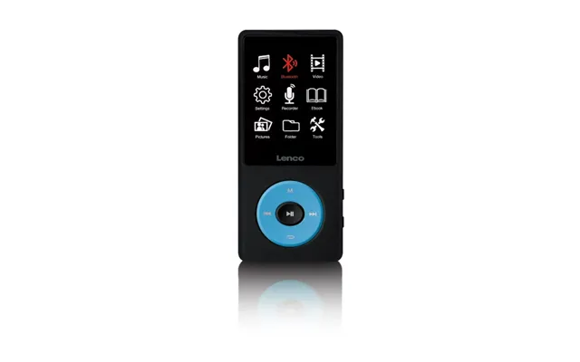 Lenco Mp3 Mp4-afspiller Med Bluetooth Og 8 Gb Intern Hukommelse Blå