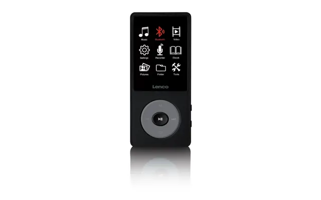Lenco Mp3 Mp4-afspiller Med Bluetooth Og 8 Gb Intern Hukommelse Sort