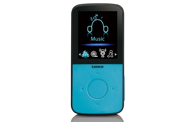 Lenco Sport Mp3 4-afspiller Med Skridttæller Sport-ørepropper Og Sportsarmbånd Blå