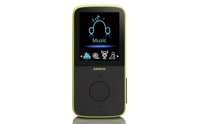 Lenco Sport Mp3 4-afspiller Med Skridttæller Sport-ørepropper Og Sportsarmbånd Lime