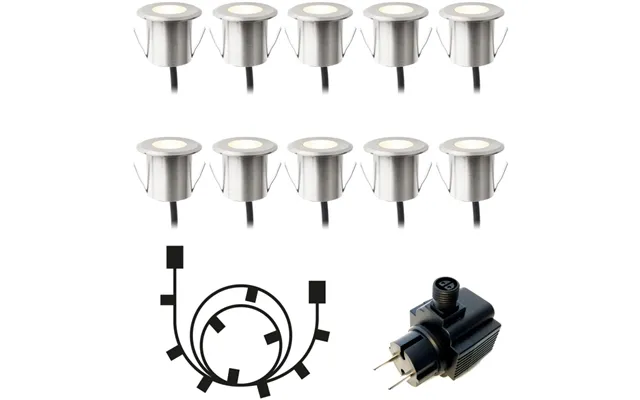 Lightson Dexter Decklight 10-pack Silver Startpaket