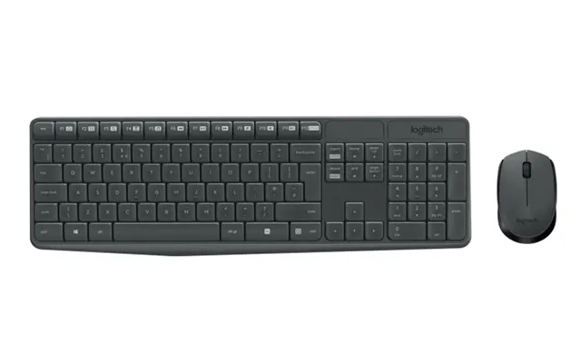 Logitech Mk235 Keyboard Rf Wireless Qwerty American International Grey