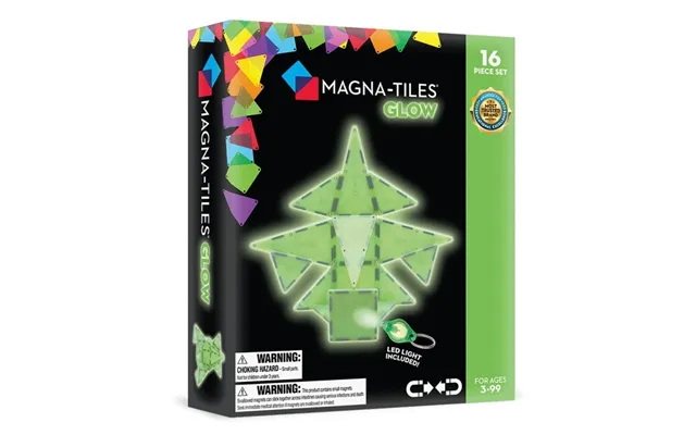 Magna Tiles Magna-tiles - Glow Sæt Med 16 Dele 90215