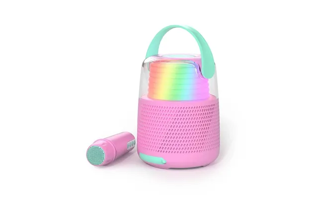 Mobility On Board Højttaler Karaoke Kit Mic Led Pink