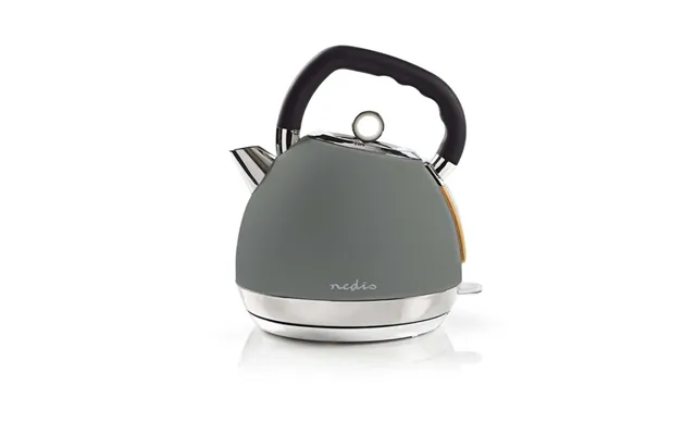 Nedis Elkedel 1.8 L Soft-touch Grå Drejelig 360 Grader Skjult Varmeelement Strix -controller Beskyttelse Mod Kogetørring