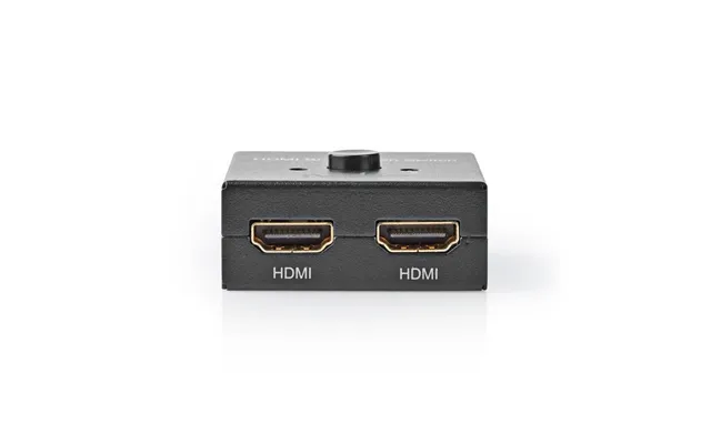 Nedis Hdmi Switch 3-port Port S 1x Hdmi Input 2x Hdmi Input 1x Hdmi Output 2x Hdmi Output 4k 60hz 6 Gbps Metal Antracit