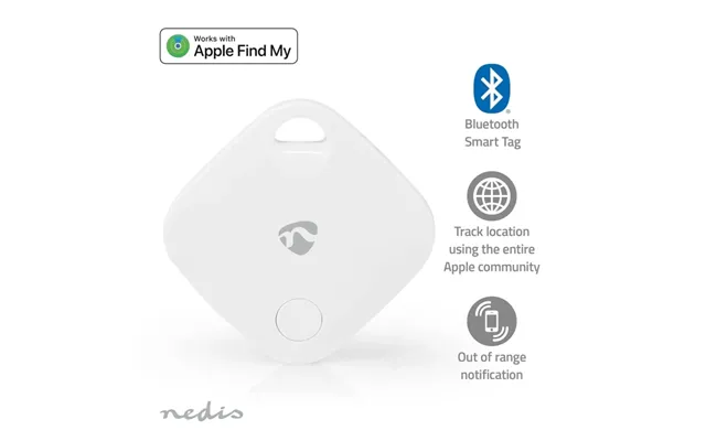 Nedis Nøglefinder Kompatibel Med Apple Find My App Batteri 1x Cr2032 Bluetooth Version 5