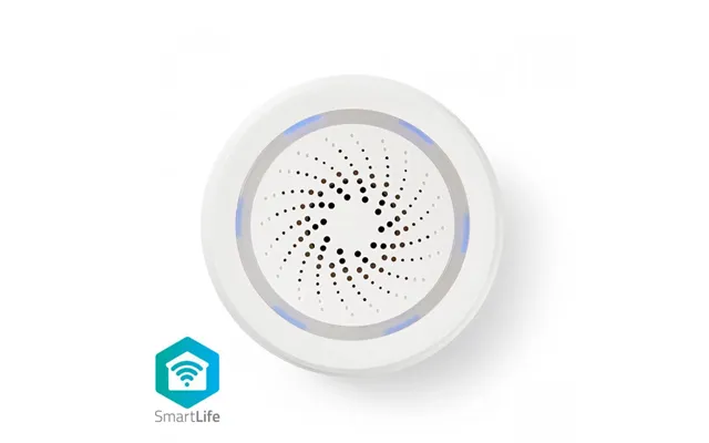 Nedis Smartlife-sirene Wi-fi Strømforsyning 8 Melodier 85 Db Android Ios Hvid