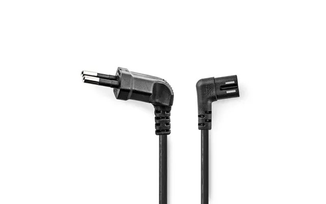 Nedis Strømkabel Euro Mand Iec-320-c7 Vinklet Venstrevinklet Nikkelplateret 5