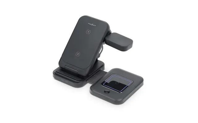Nedis Trådløs Oplader 3-in-1 15 W Led-indikator I Brug Inkluderet Kabel Usb-a Usb-c 1