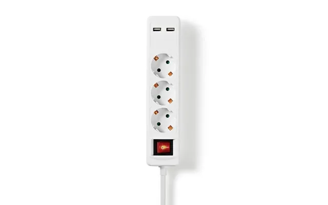 Nedis Udvidelse Socket Stikprop Med Sidebens Jord Type F Cee 7 7 3-vejs 1